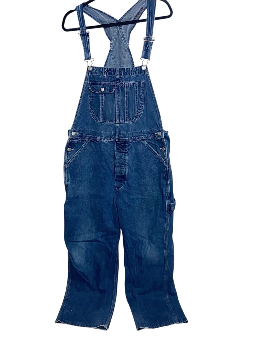 Vtg Y2K 90s Polo Jeans Co Ralph Lauren Denim Overalls Medium Carpenter Jeans